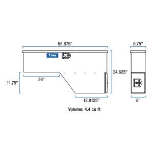 UWS - UWS EC30041 55 in. Driver-Side Truck Fender Tool Box - Image 11