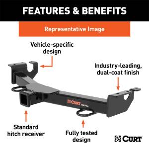 CURT - CURT 31035 Class III Mount Receiver Hitch - Image 2