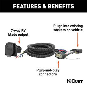 CURT - CURT 56307 Custom Wiring Harness - Image 3