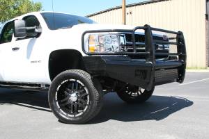 Fab Fours - Fab Fours CH08-S2060-B Black Steel Front Ranch Bumper - Image 2