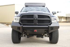 Fab Fours - Fab Fours DR09-K2461-B Black Steel Front Ranch Bumper - Image 3