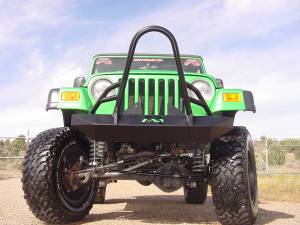 Fab Fours - Fab Fours JP97-A1450-B Hardcore Winch Front Bumper - Image 4