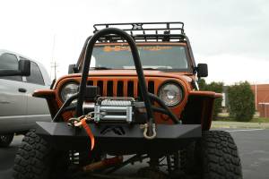 Fab Fours - Fab Fours JP97-A1450-B Hardcore Winch Front Bumper - Image 5
