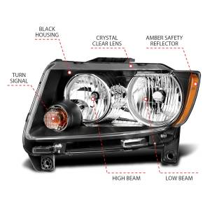 Anzo USA - Anzo USA 111432 Crystal Headlight Set - Image 4