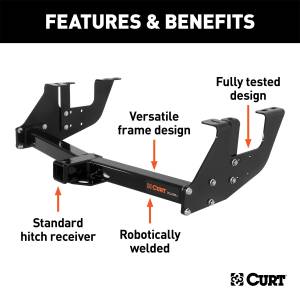 CURT - CURT 13895 Class III Multi-Fit Receiver Hitch - Image 2