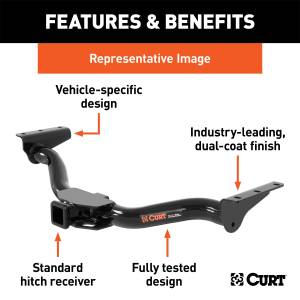 CURT - CURT 13005 Class III 2 in. Receiver Hitch - Image 2