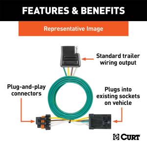 CURT - CURT 55493 Custom Wiring Harness - Image 3