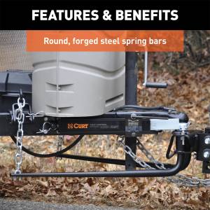 CURT - CURT 17007 Weight Distributing Hitch Round Bar - Image 6