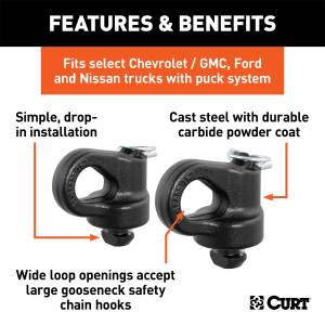 CURT - CURT 60608 Safety Chain Anchors - Image 2