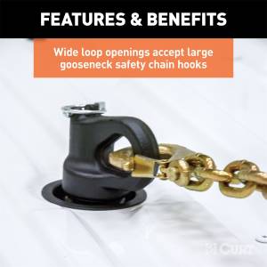 CURT - CURT 60608 Safety Chain Anchors - Image 4