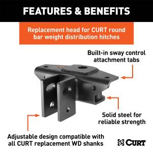 CURT - CURT 17107 Weight Distributing Hitch Round Bar - Image 2