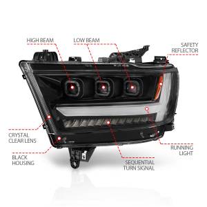 Anzo USA - Anzo USA 111494-L LED Projector Headlight - Image 2