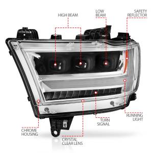 Anzo USA - Anzo USA 111495-L LED Projector Headlight - Image 4