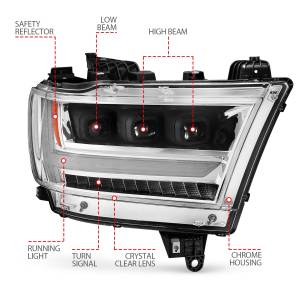 Anzo USA - Anzo USA 111495-R LED Projector Headlight - Image 4