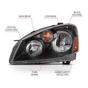Anzo USA - Anzo USA 121552 Crystal Headlight Set - Image 4