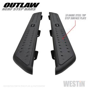 Westin - Westin 58-53155 Outlaw Nerf Step Bars - Image 2