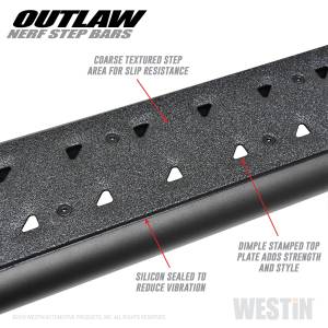 Westin - Westin 58-53155 Outlaw Nerf Step Bars - Image 5