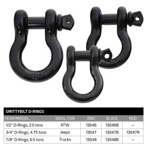 Smittybilt - Smittybilt 13046B Shackle/D Ring - Image 7