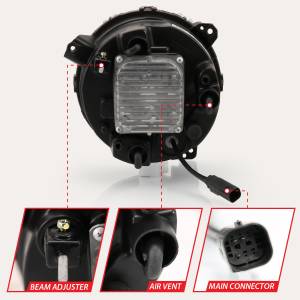 Anzo USA - Anzo USA 111466 LED Projector Headlight - Image 4