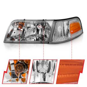 Anzo USA - Anzo USA 121556 Crystal Headlight Set - Image 2