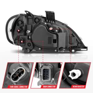 Anzo USA - Anzo USA 131030 LED Crystal Headlight Set - Image 5