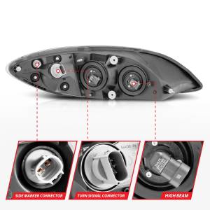 Anzo USA - Anzo USA 131032 Crystal Headlight Set - Image 5