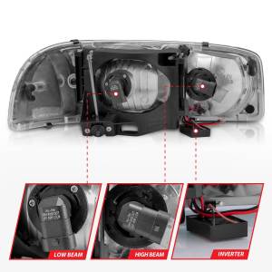 Anzo USA - Anzo USA 111523 Crystal Headlight Set - Image 5