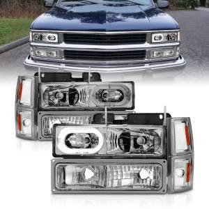 Anzo USA - Anzo USA 111508 Crystal Headlight Set w/Halo - Image 1