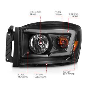 Anzo USA - Anzo USA 111524 Crystal Headlight Set - Image 4