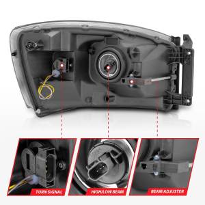 Anzo USA - Anzo USA 111527 Crystal Headlight Set - Image 5