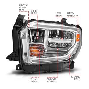 Anzo USA - Anzo USA 111534 LED Crystal Headlight Set - Image 4