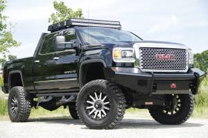 Fab Fours - Fab Fours GM11-S2861-1 Black Steel Front Ranch Bumper - Image 4