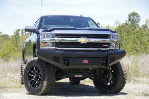 Fab Fours - Fab Fours CH05-S1361-1 Black Steel Front Ranch Bumper - Image 4
