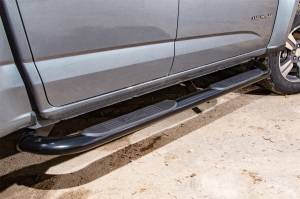 Dee Zee - Dee Zee DZ372529 Textured Black Steel Side Steps 4 in. Oval Cab Length - Image 4