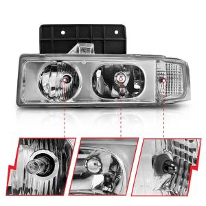 Anzo USA - Anzo USA 111001 Crystal Headlight Set - Image 2