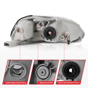 Anzo USA - Anzo USA 121067 Crystal Headlight Set - Image 5