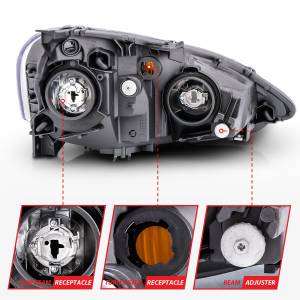 Anzo USA - Anzo USA 121209 Crystal Headlight Set - Image 5