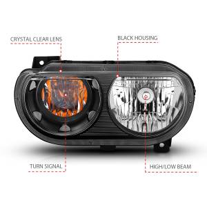 Anzo USA - Anzo USA 121526 Crystal Headlight Set - Image 4