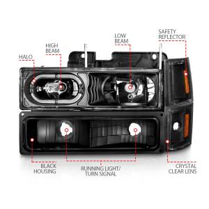 Anzo USA - Anzo USA 111507 Crystal Headlight Set - Image 3