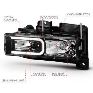 Anzo USA - Anzo USA 111498 Crystal Headlight Set - Image 4