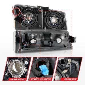 Anzo USA - Anzo USA 111501 Crystal Headlight Set - Image 4