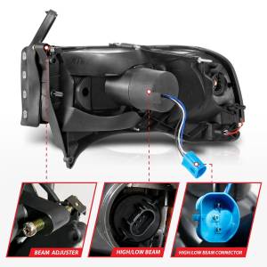 Anzo USA - Anzo USA 111555 LED Crystal Headlight Set - Image 5