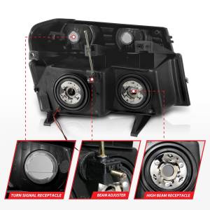 Anzo USA - Anzo USA 111558 Crystal Headlight Set - Image 5