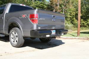 Fab Fours - Fab Fours FF09-T1750-1 Black Steel Ranch Rear Bumper - Image 1