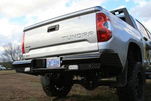 Fab Fours - Fab Fours TT07-T1550-1 Black Steel Ranch Rear Bumper - Image 1