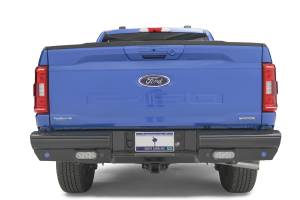 Fab Fours - Fab Fours FF21-T5050-1 Black Steel Rear Bumper - Image 1
