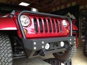 Fab Fours - Fab Fours JK07-B1856-1 FMJ Stubby Winch Front Bumper - Image 2