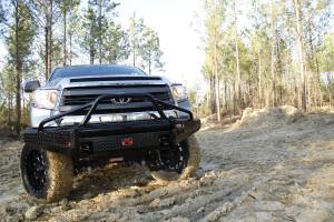 Fab Fours - Fab Fours TT14-K2862-1 Black Steel Front Bumper - Image 1