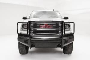 Fab Fours - Fab Fours GS16-K3960-1 Black Steel Front Bumper - Image 1