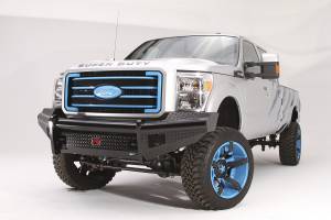 Fab Fours - Fab Fours FS99-S1661-1 Black Steel Front Ranch Bumper - Image 1